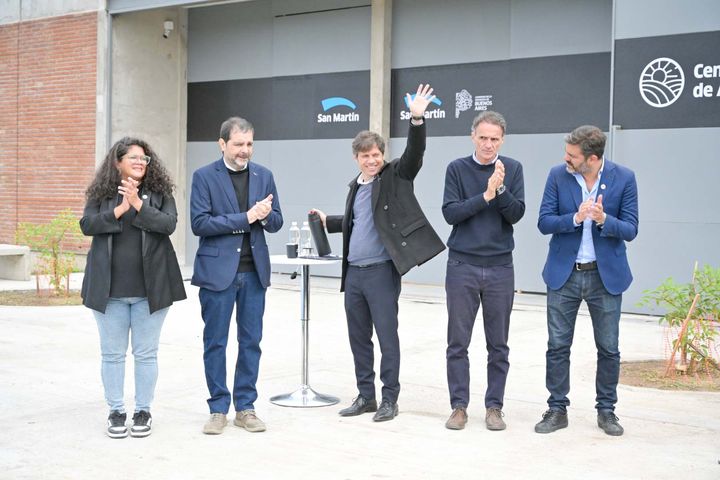 Moreira, Kicillof y Katopodis inauguraron un Centro de Salud y un Centro de Producción de Alimentos en Costa Esperanza