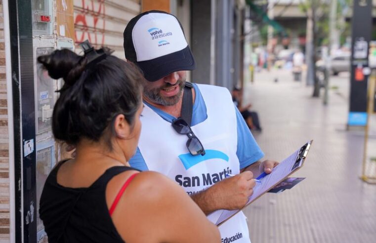 “Volvé a la Escuela” llegó casa por casa a todos los barrios de San Martín