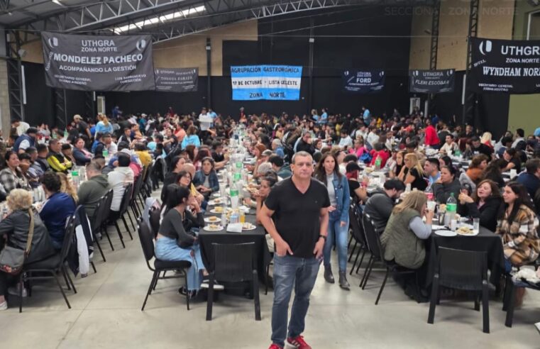 Fabián Agüero encabezó el acto por el día del trabajador en el predio de UTHGRA de Del Viso
