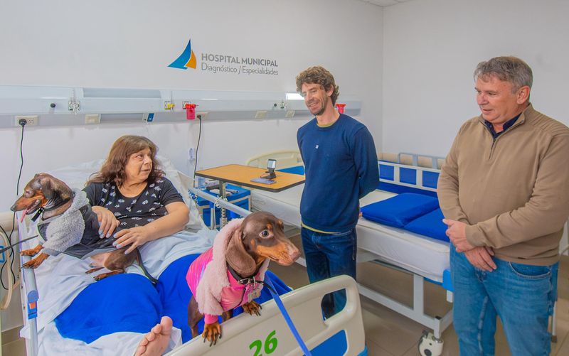 Andreotti presentó un programa de visitas terapéuticas con animales en el Hospital Municipal