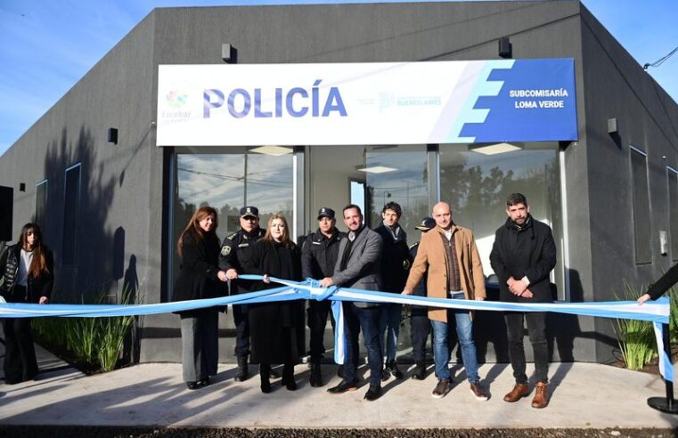 Más seguridad en Escobar: se inauguró la nueva Subcomisaría de Loma Verde