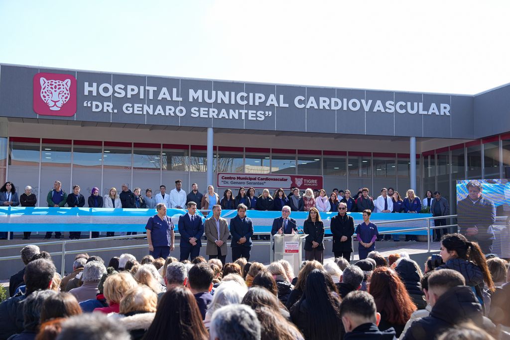 Zamora inauguró el Hospital Municipal de Medicina Cardiovascular “Dr. Genaro Serantes” en Tigre centro