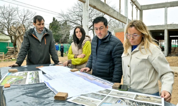 Nardini recorrió los avances de obra donde funcionará la Unidad de Diagnóstico Precoz