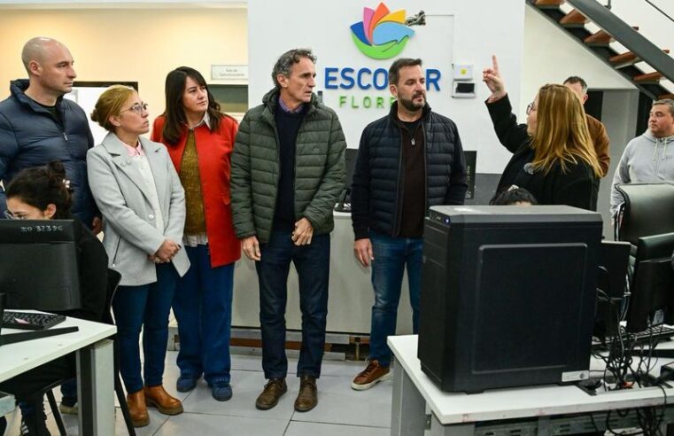 Sujarchuk y Katopodis recorrieron el nuevo Centro de Monitoreo y la remodelación del Polo de Educación Superior