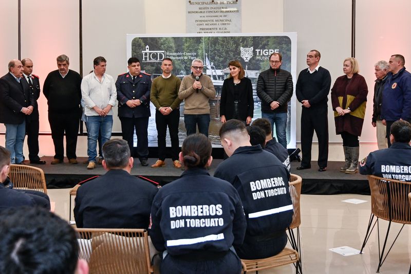 Con un acto en el HCD, el Municipio reconoció la vocación de servicio y el trabajo de los Bomberos Voluntarios de Tigre