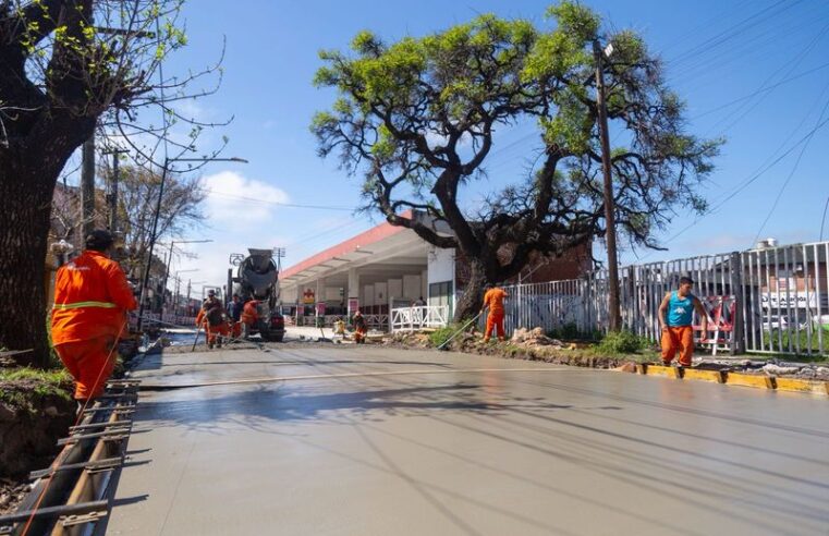 San Isidro avanza con la repavimentación de una de las principales arterias de Boulogne
