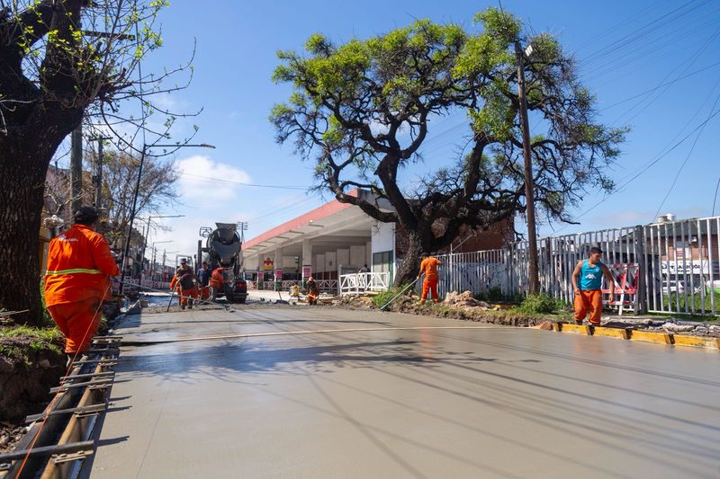 San Isidro avanza con la repavimentación de una de las principales arterias de Boulogne
