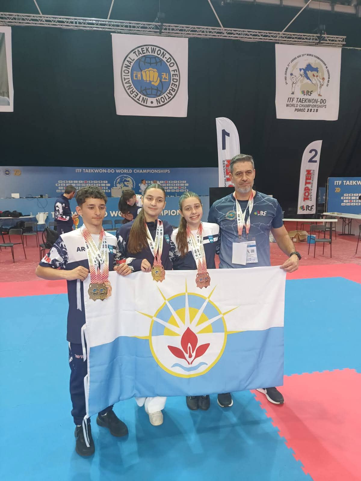 Escobarenses se consagraron campeones en el Mundial de Taekwondo ITF en Croacia