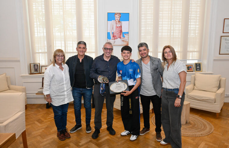 Tigre reconoció a Enzo Chentola, el taekwondista que cosechó importantes medallas en los Juegos Panamericanos Brasil 2025