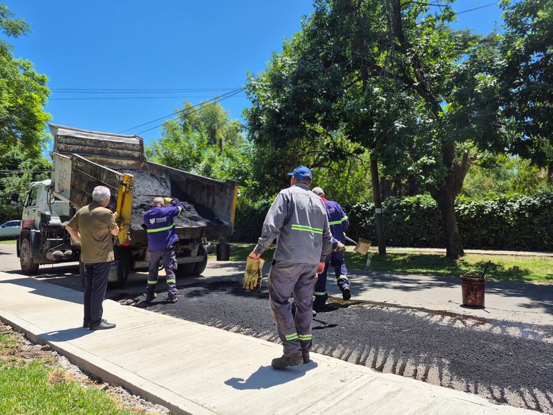 Don Torcuato: Zamora supervisó diferentes obras públicas que ejecuta Tigre