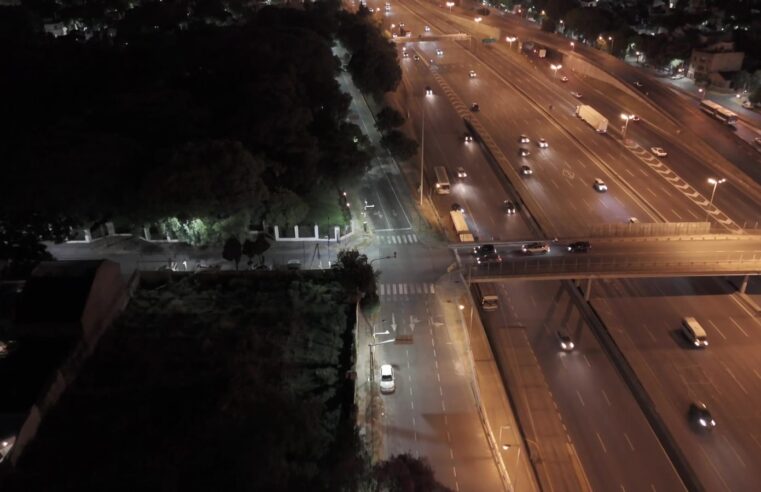 Vicente López finalizó instalación de más de 500 luminarias LED en colectoras de Panamericana y General Paz