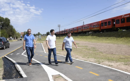 Nardini recorrió el avance del Corredor Seguí entre Grand Bourg y Tierras Altas