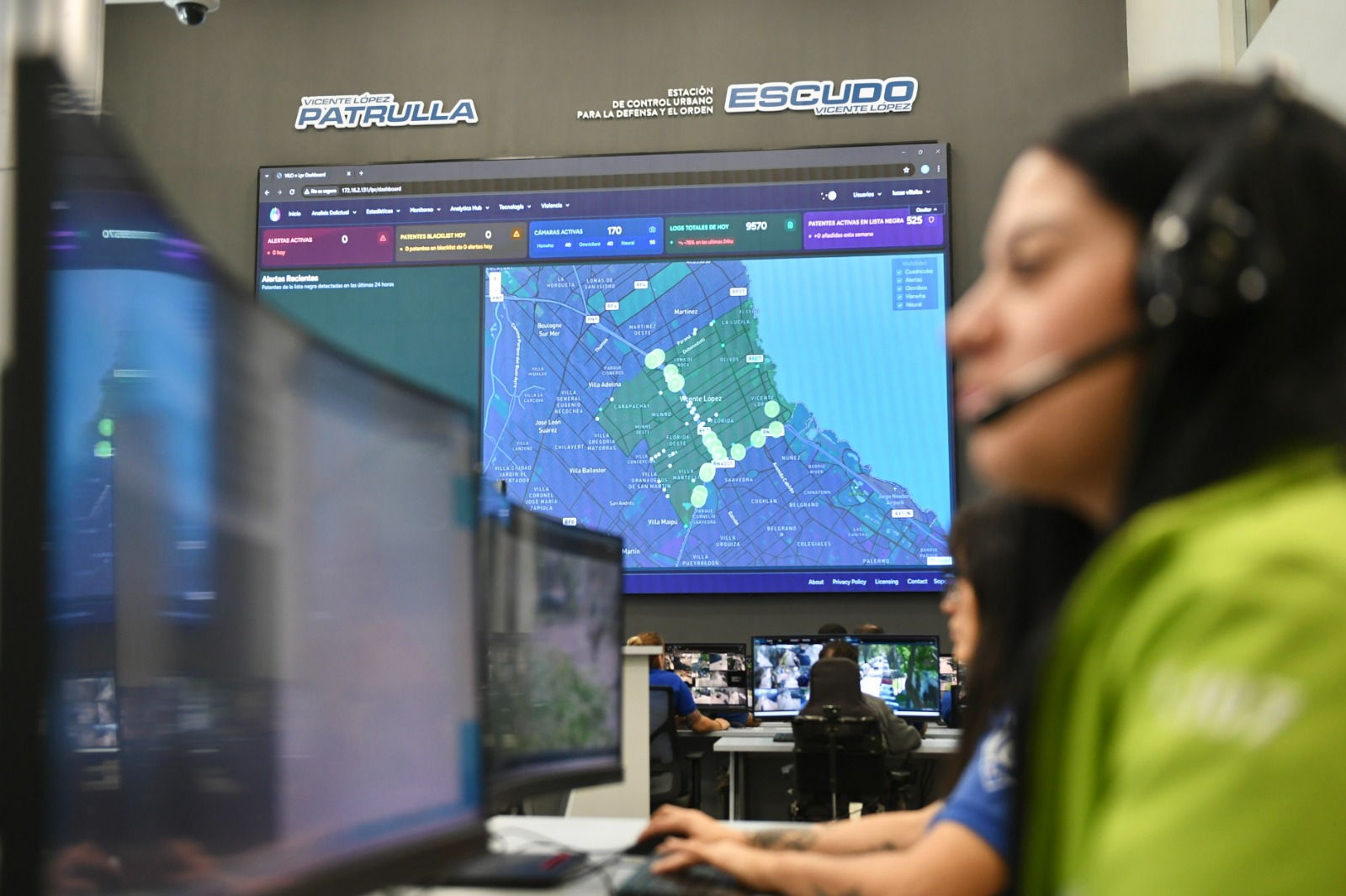 Vicente López profesionaliza su sistema de videovigilancia con una diplomatura para agentes de seguridad 